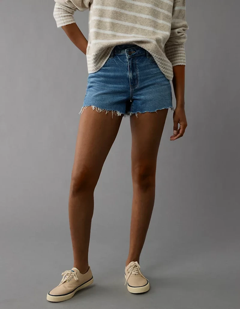 AE Stretch Crossover Denim Mom Short