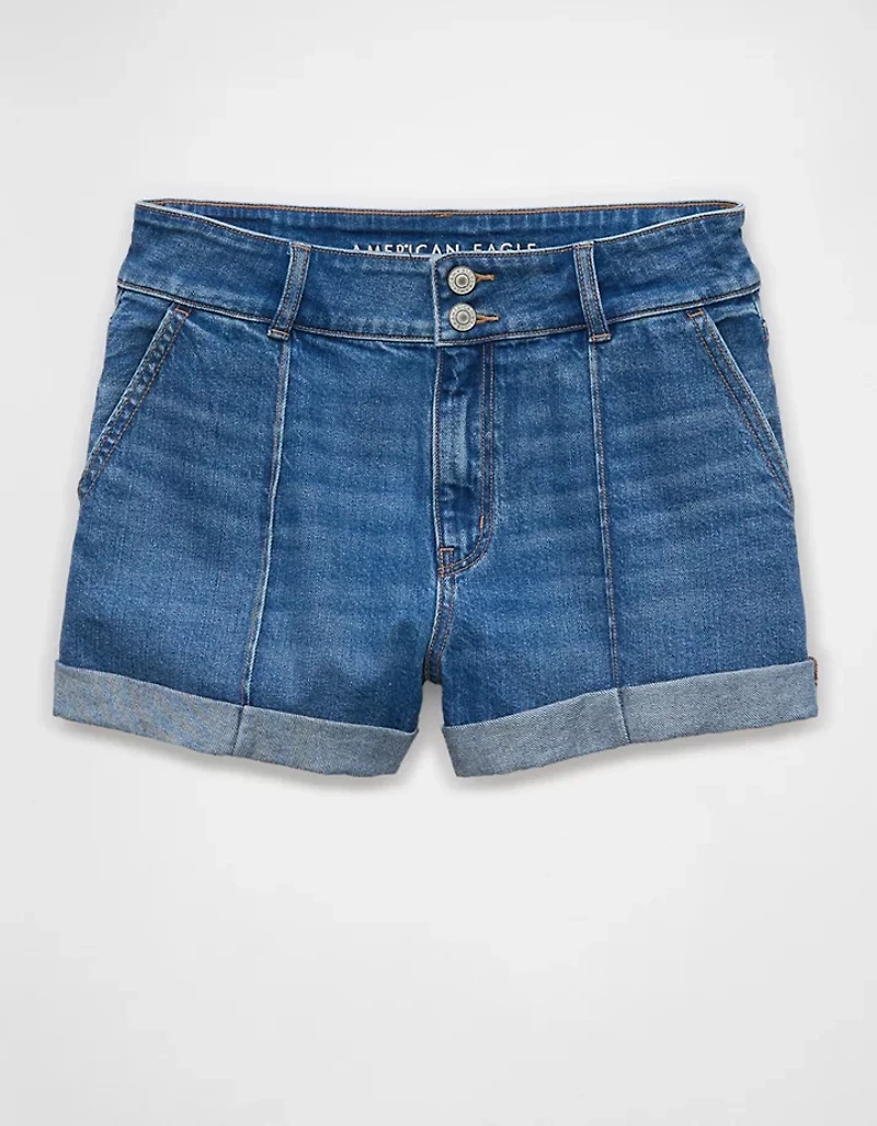 AE Strigid Denim Mom Short