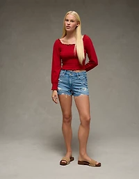 Short maman à taille très haute extensible et rigide AE