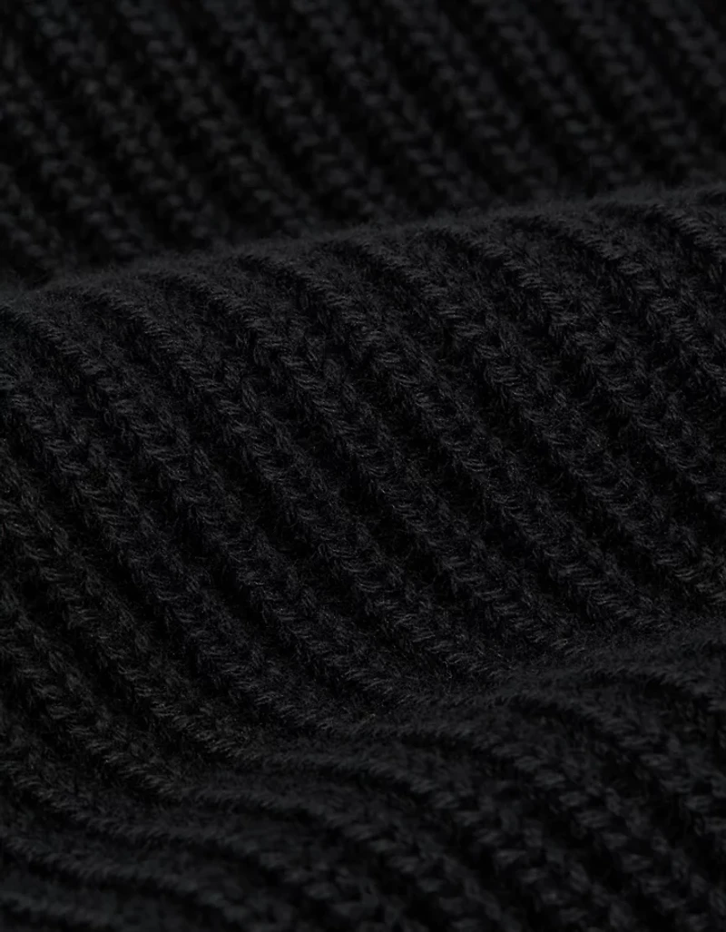 AE Cropped Mock Neck Quarter-Zip Sweater