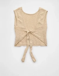 AE Tie Back Sweater Tank Top