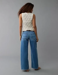 Gilet crocheté noué à l’avant AE