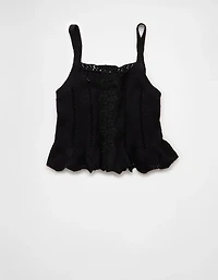 AE Lace Sweater Tank Top