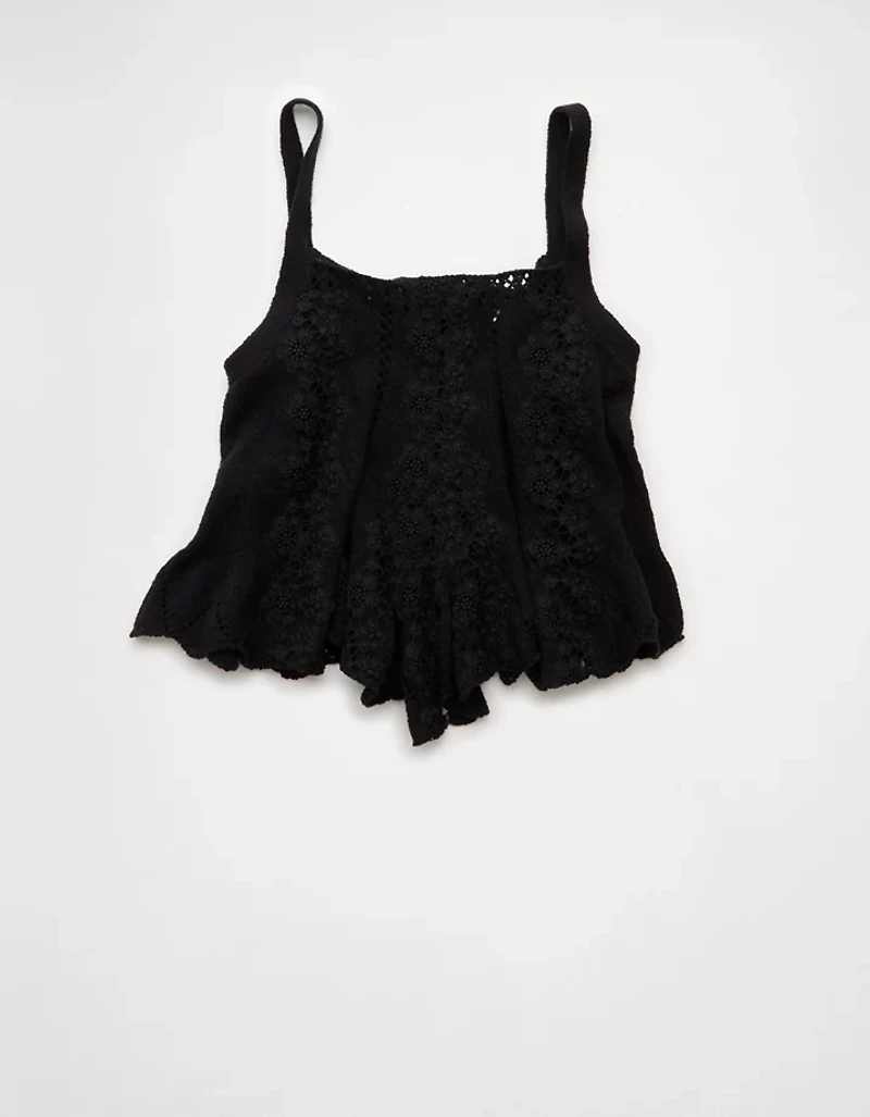 AE Lace Sweater Tank Top