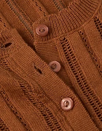 AE Henley Pointelle Sweater T-Shirt