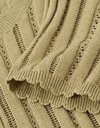 AE Henley Pointelle Sweater T-Shirt