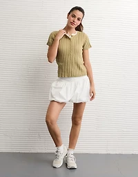 AE Henley Pointelle Sweater T-Shirt