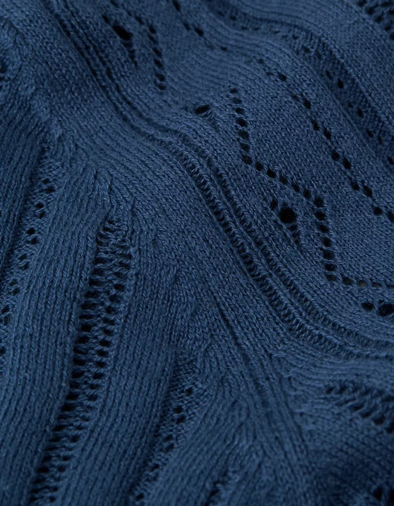 AE Henley Pointelle Sweater T-Shirt