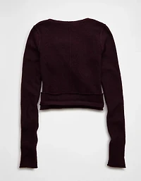 AE Whoa So Soft Ballet Wrap Sweater Top