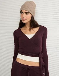 AE Whoa So Soft Ballet Wrap Sweater Top