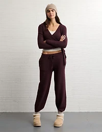 AE Whoa So Soft Ballet Wrap Sweater Top