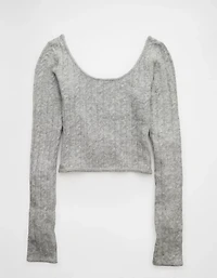 AE Whoa So Soft Cropped Scoop Neck Sweater
