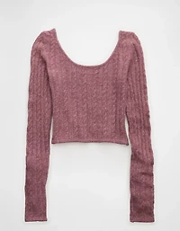 AE Whoa So Soft Cropped Scoop Neck Sweater