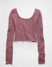 AE Whoa So Soft Cropped Scoop Neck Sweater