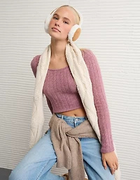 AE Whoa So Soft Cropped Scoop Neck Sweater