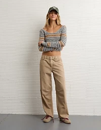 Chandail court à encolure dégagée si doux Whoa AE