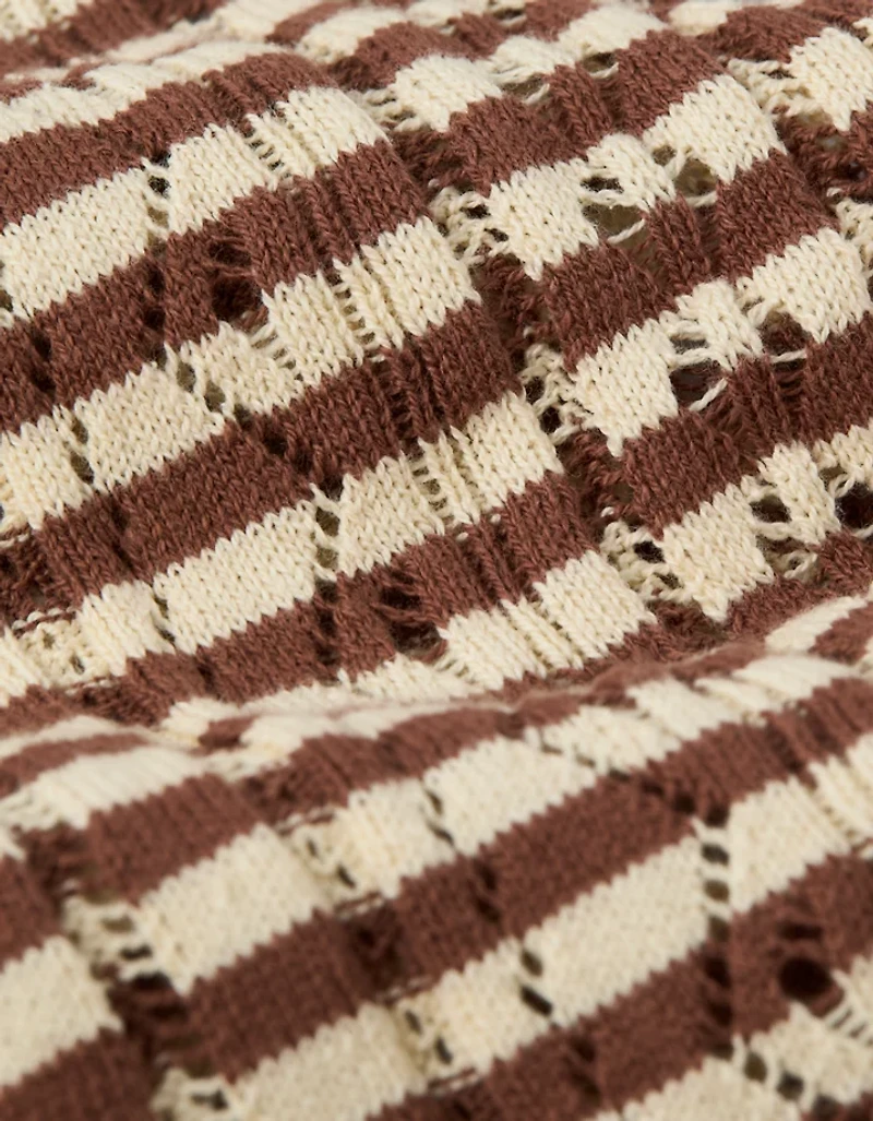 AE Henley Pointelle Sweater T-Shirt