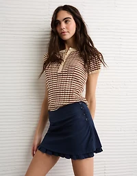 AE Henley Pointelle Sweater T-Shirt