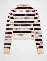 AE Cropped Polo Sweater