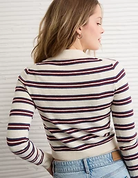 AE Cropped Polo Sweater