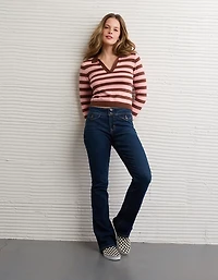 AE Cropped Polo Sweater