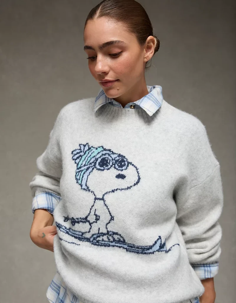 AE Oversized Snoopy Graphic Sweater