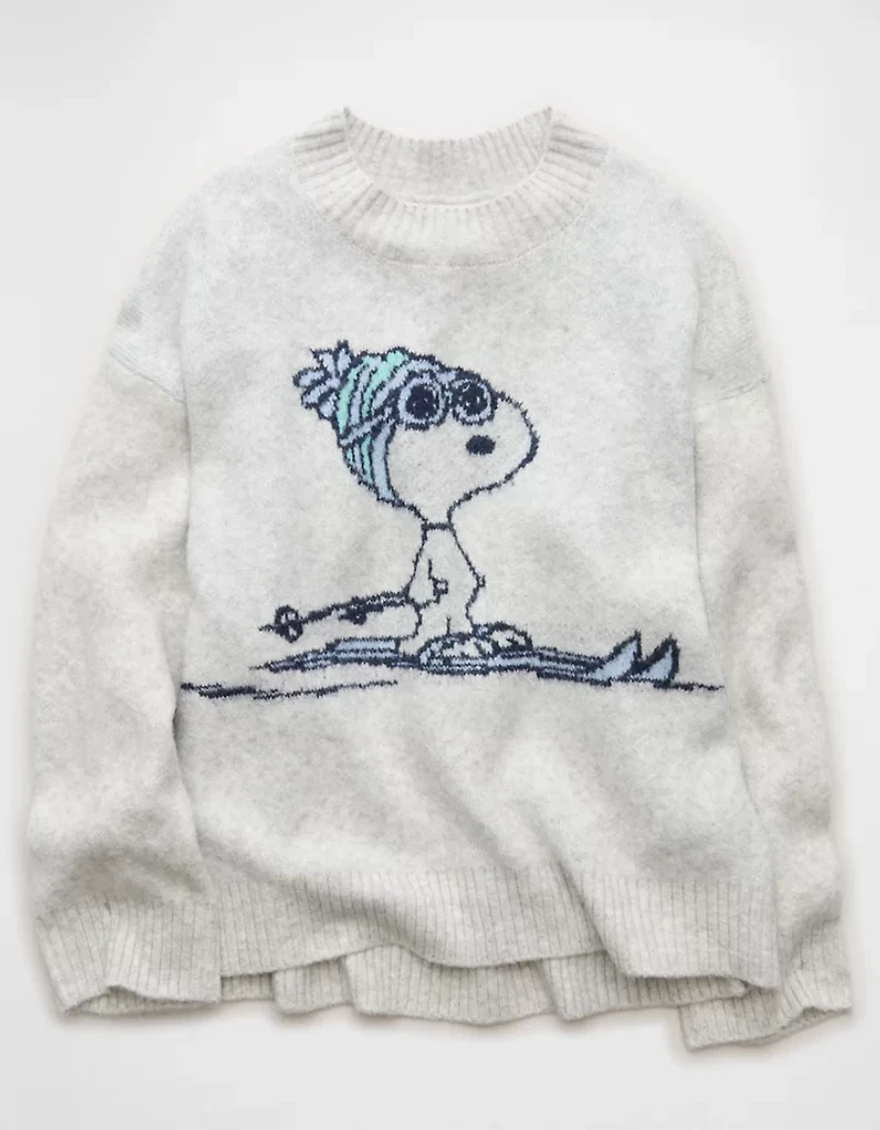 AE Oversized Snoopy Graphic Sweater