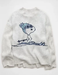 AE Oversized Snoopy Graphic Sweater