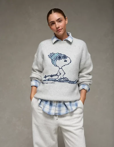 AE Oversized Snoopy Graphic Sweater