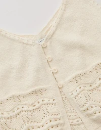 AE Button-Up Fly-Away Tank Top