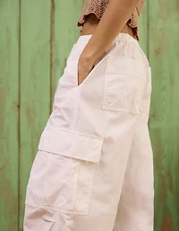 AE Crochet Cropped Peplum Tube Top