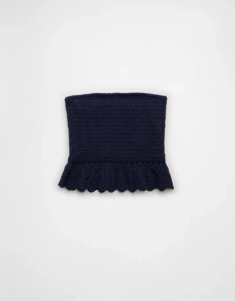 Haut tube court au crochet à basque AE