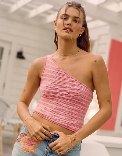 AE One-Shoulder Sweater Tank Top