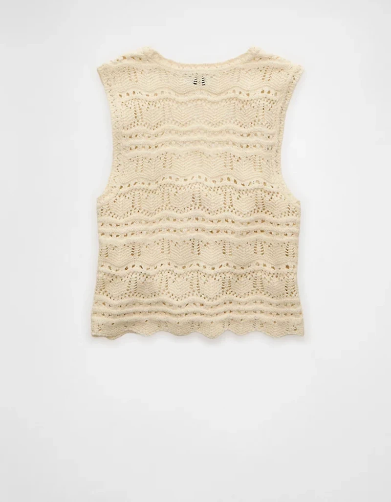 AE Tie-Front Sweater Vest