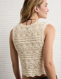 AE Tie-Front Sweater Vest