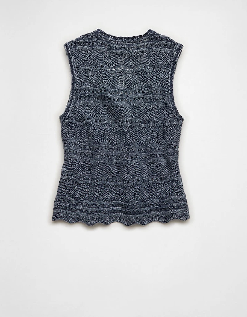 AE Tie-Front Sweater Vest