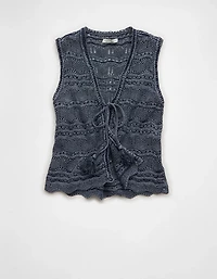 AE Tie-Front Sweater Vest