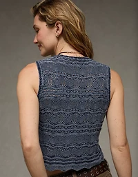 AE Tie-Front Sweater Vest