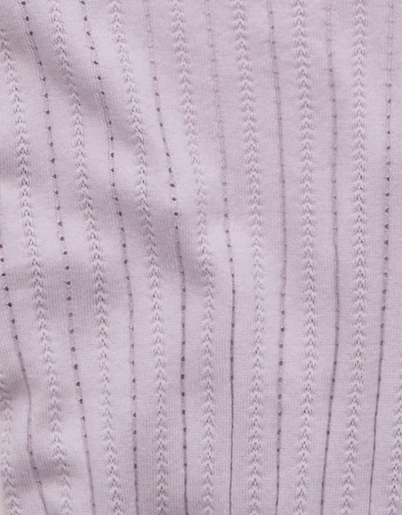 T-shirt en tricot à taille croisée encolure V AE