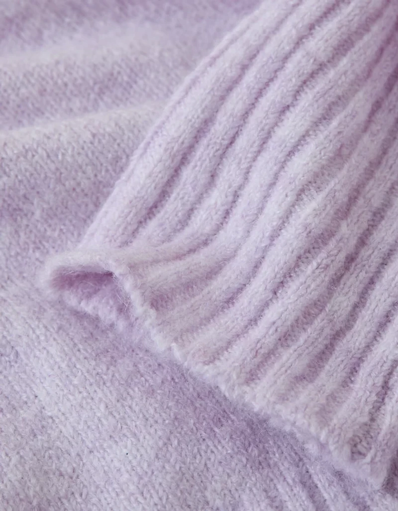 AE Whoa So Soft Off-The-Shoulder Foldover Sweater Top