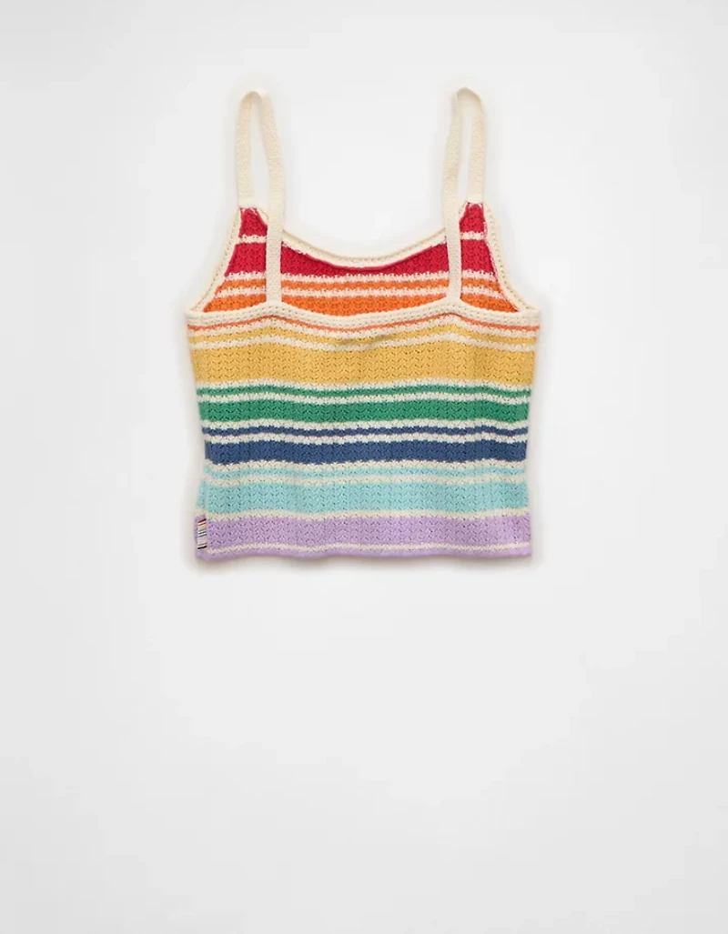 AE Pride Cropped Knit Tank Top