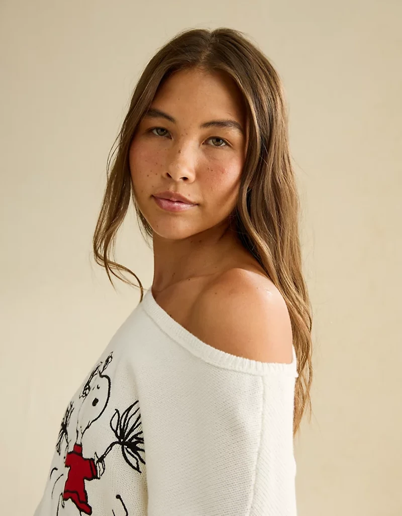 AE Snoopy Graphic Sweater