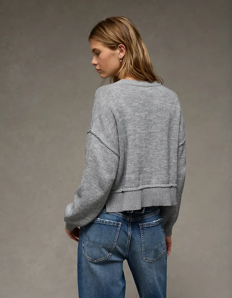 AE Ohio State Buckeyes Cropped Sweater