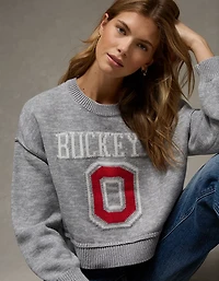 AE Ohio State Buckeyes Cropped Sweater