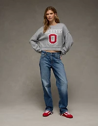 AE Ohio State Buckeyes Cropped Sweater