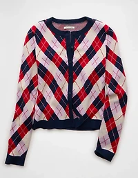 Cardigan à losanges et col rond The Summer I Turned Pretty x AE
