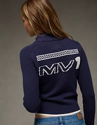 Chandail à capuchon en tricot glissière pleine longueur Red Bull AE