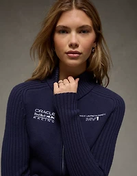 Chandail à capuchon en tricot glissière pleine longueur Red Bull AE