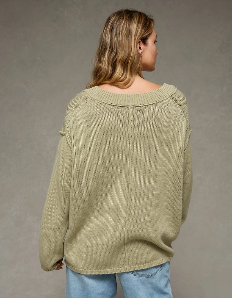 AE Big Hug V-Neck Sweater