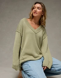 AE Big Hug V-Neck Sweater